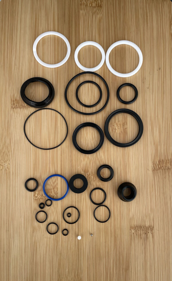 RockShox, SIDLUXE Air Can/Damper Seal Kit, A1-A2, Black, 1 set