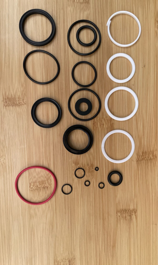 RockShox, Isostrut Air Can/Damper Seal Kit, A1, Black, 1 set