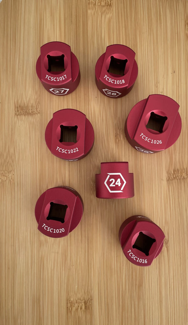 Topcap Socket Combo, 24-36 mm, 7 pcs, 1/2" Drive